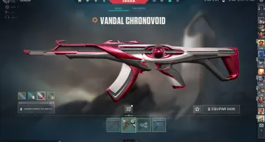 conta valorant com skin de faca vandal fantom sherif
