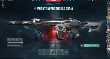 conta valorant com skin de faca vandal fantom sherif