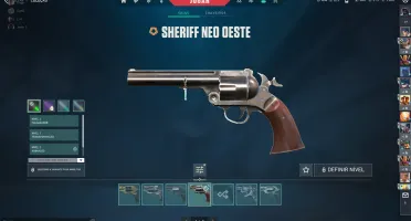 conta valorant com skin de faca vandal fantom sherif