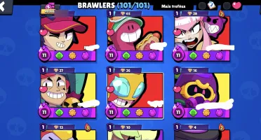 Brawl Stars 40.000 Troféus | Conta Completa Com 101 Brawlers