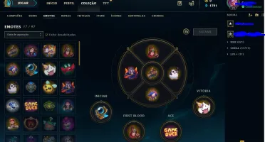 Acc LoL lvl 70 m7 yasuo m6 jax Bonze IV