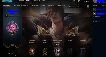 Acc LoL lvl 70 m7 yasuo m6 jax Bonze IV
