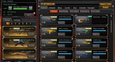 CONTA CROSSFIRE (9 VIP'S + 17 MN + VARIOS PERSONAGENS)