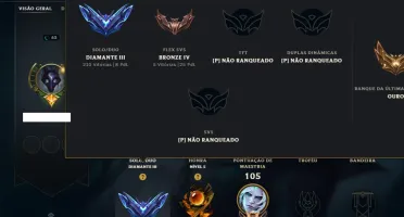 Diamante 3 com 50 Champs e 51 Skins