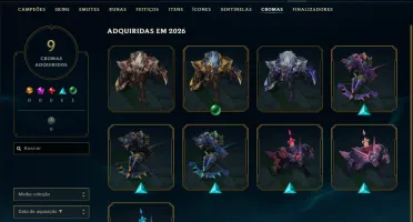 Diamante 3 com 50 Champs e 51 Skins