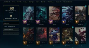 Diamante 3 com 50 Champs e 51 Skins