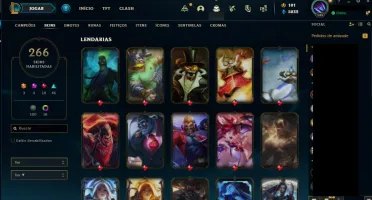Conta LOL 266 Skins (Ultimo Rank Diamante)