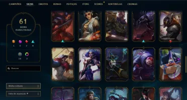conta lol lvl 204-104 champs