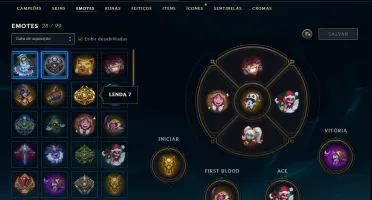 conta lol lvl 204-104 champs