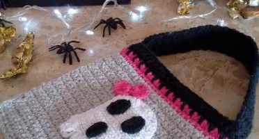 Bolsa Infantil em Crochê Halloween Fantasminha