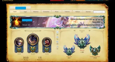 CONTA PLATINA S6 (UNRANKED S7) COM LUX ELEMENTALIST