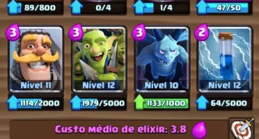 Conta 4k troféus, deck do Meta upado, muitas lendárias