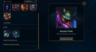 Conta com borda gold