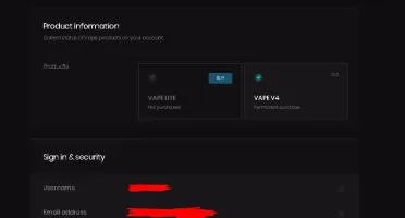 Conta Vape Ghost Client