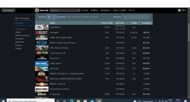 Conta Steam com 31 jogos pagos