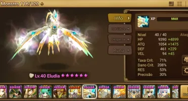 Conta Summoner War, 116 6*, 45 nat5, C3 RTA, LD ELUDIA