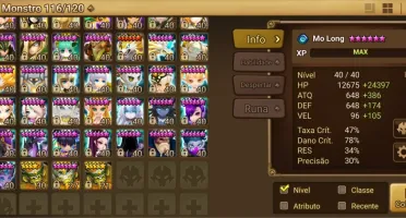 Conta Summoner War, 116 6*, 45 nat5, C3 RTA, LD ELUDIA