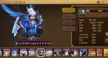 Conta Summoner War, 116 6*, 45 nat5, C3 RTA, LD ELUDIA