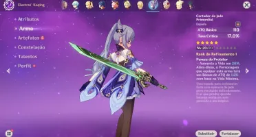 CONTA GENSHIN / XIAO + L.JADE , 3 ARMAS 5* GOD TIER