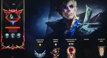 Conta league of legends Level 885 topzera