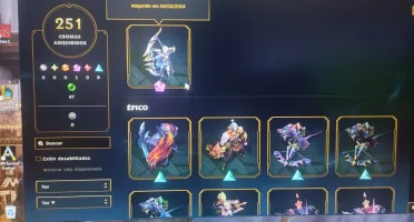 Conta league of legends Level 885 topzera