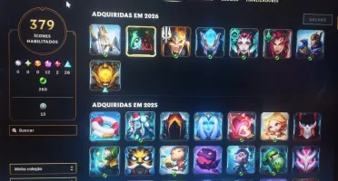 Conta league of legends Level 885 topzera