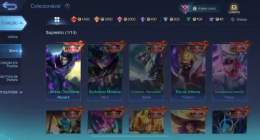 Conta Mobile Legends 137Herois/307Skins