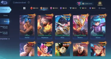Conta Mobile Legends 137Herois/307Skins