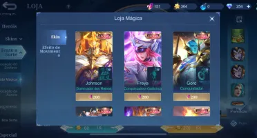 Conta Mobile Legends 137Herois/307Skins