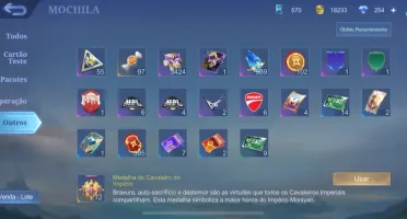 Conta Mobile Legends 137Herois/307Skins