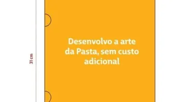 100 Pastas Econômicas Personalizadas 22 x 31 cm