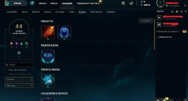 CONTA UNRANKED LOL