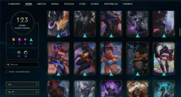 Platina 3 com TODOS os champs e 123 Skins ( MAIN TOP )