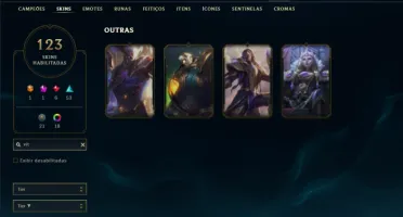 Platina 3 com TODOS os champs e 123 Skins ( MAIN TOP )