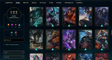 Platina 3 com TODOS os champs e 123 Skins ( MAIN TOP )