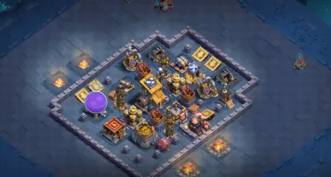 Cv 15 Clash of clans, Quase Full. Vila Construtor 9