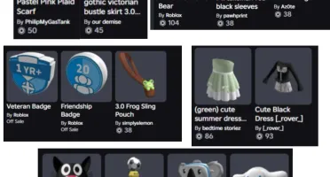 Conta roblox com muitos acessorios e skins