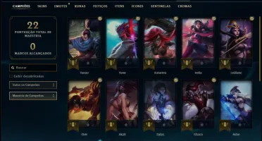 Conta ouro 4 com 23 champs e 1 skin (Sem email verificado)