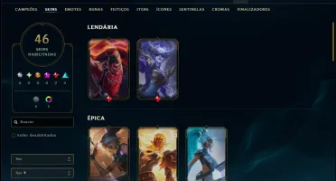 Prata 1 com 95 Champs e 46 Skins ( Mais de 150 Jogos )