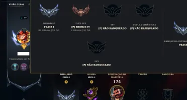 Prata 1 com 95 Champs e 46 Skins ( Mais de 150 Jogos )