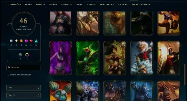 Prata 1 com 95 Champs e 46 Skins ( Mais de 150 Jogos )