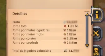 Conta Albion online End game 1.2 bi de fama