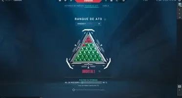Conta Valorant Asc 3 Peak Rating: Immortal.