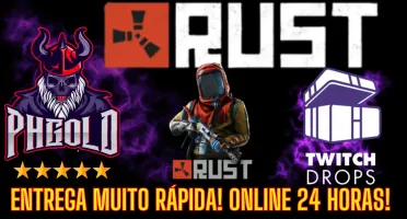 Rust Twitch / KICK Drops - TODOS OS DROPS - 24 Horas On 