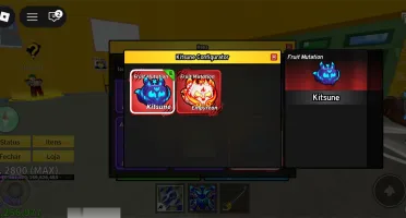 [Blox fruits] Conta  com kitsune, god human e level máximo