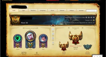 Conta LOL - Gold IV - Skins Vitoriosas / 31 Skins / 97 Champ
