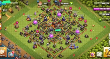 CLASH OF CLANS CV10 BARATO (5 CONSTRUTORES) QUASE FULL