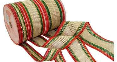 Fita de Juta Natal Modelo 43 - Rolo com 10 m
