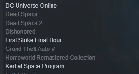 Conta Steam com 33 jogos