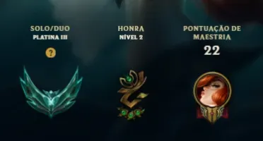 CONTA DE LEAGUE OF LEGENDS - PLATINA COM SKINS ✨🔥